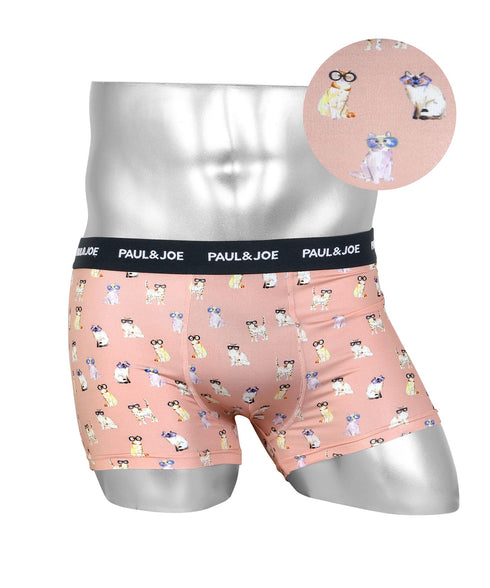 ポールアンドジョー PAUL&JOE ポリエステルベア天 猫総柄昇華 PT メンズ ボクサーパンツ 【メール便】