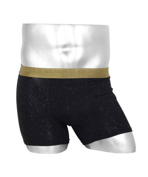 コムサメン COMME CA MEN ベア天 綿レーヨン無地+ラメ パッチワーク千鳥柄 PT メンズ ボクサーパンツ
