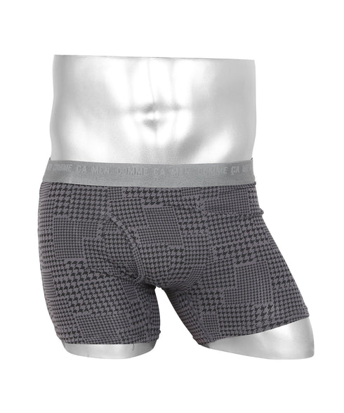 コムサメン COMME CA MEN ベア天 綿レーヨン無地+ラメ パッチワーク千鳥柄 PT メンズ ボクサーパンツ