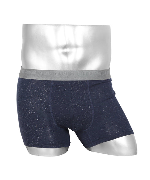 コムサメン COMME CA MEN ベア天 綿レーヨン無地+ラメ パッチワーク千鳥柄 PT メンズ ボクサーパンツ