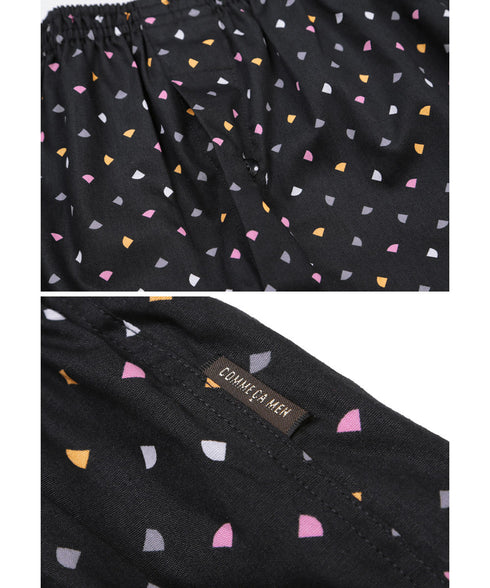 コムサメン COMME CA MEN ブロード 幾何学 小花 PT メンズ トランクス