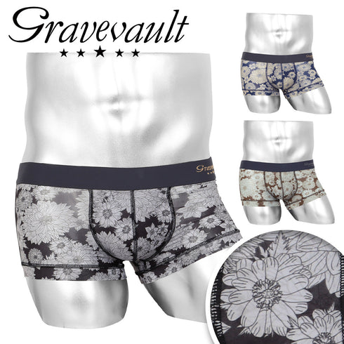 グレイブボールト Gravevault bloom メンズ ローライズボクサーパンツ