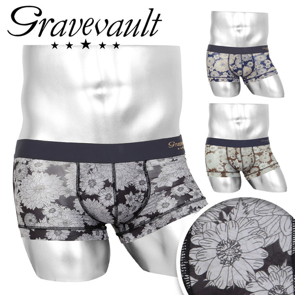 グレイブボールト Gravevault bloom メンズ ローライズボクサーパンツ