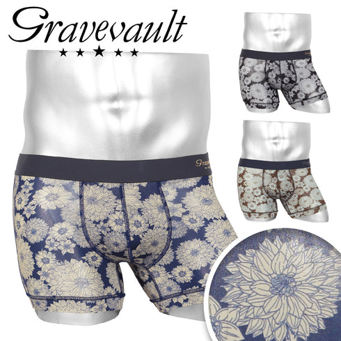 グレイブボールト Gravevault bloom メンズ ショートボクサーパンツ