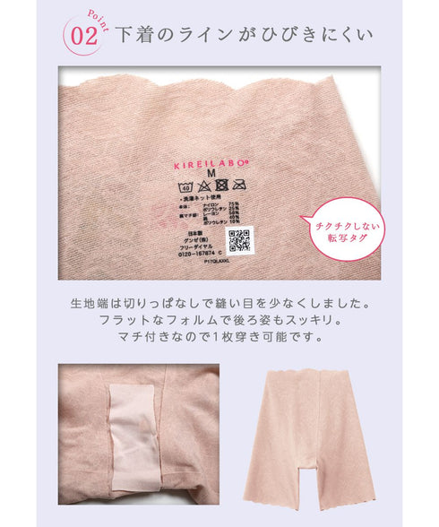 グンゼ GUNZE KIREILABO ガードルファンデ レディース ロングソフトガードル ショーツ 【メール便】