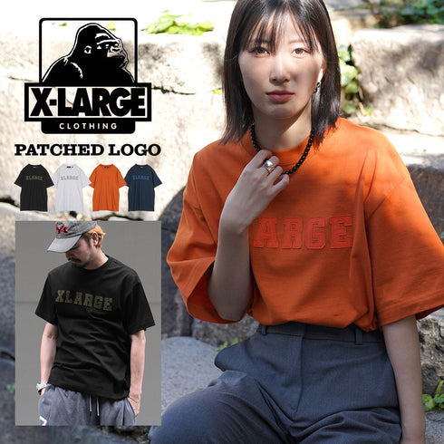 エクストララージ X-LARGE PATCHED LOGO メンズ 半袖Tシャツ 【メール便】|ユニセックス おしゃれ 人気 クリスマス プレゼント 彼氏