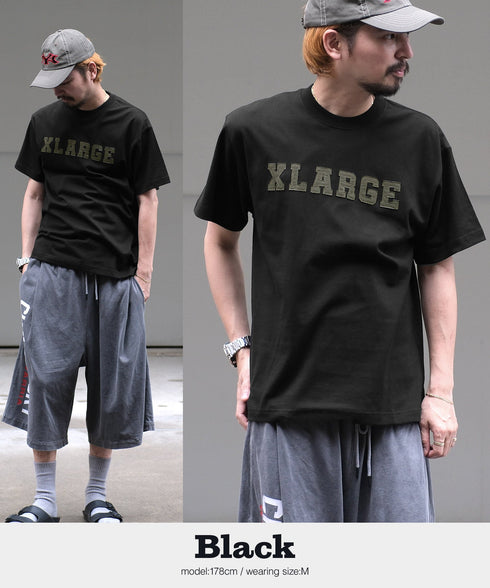 エクストララージ X-LARGE PATCHED LOGO メンズ 半袖Tシャツ 【メール便】|ユニセックス おしゃれ 人気 クリスマス プレゼント 彼氏