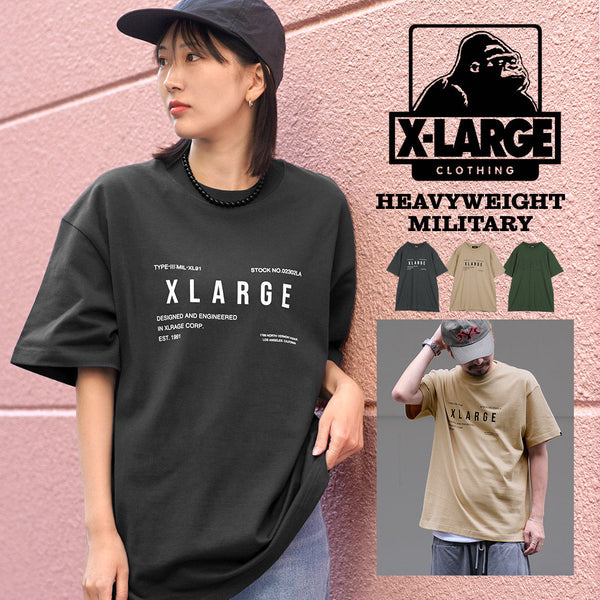 エクストララージ X-LARGE HEAVYWEIGHT MILITARY メンズ 半袖Tシャツ 【メール便】