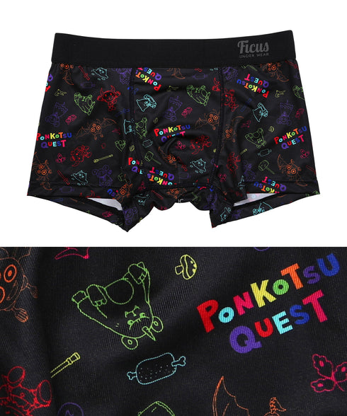 フィークス FICUS ポンコツクエスト コラボ メンズ ボクサーパンツ 【メール便】|下着 キャラクター おしゃれ 人気 クリスマス プレゼント 彼氏 cts