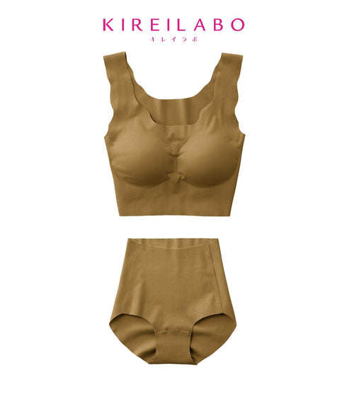 グンゼ GUNZE KIREILABO Fitte レディース ナイトブラ&ショーツ 上下セット