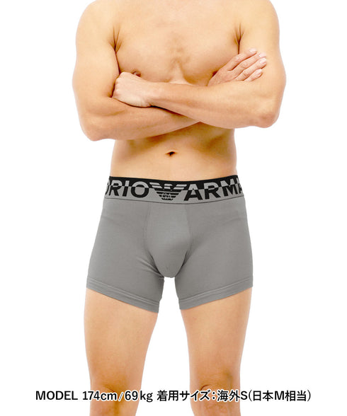 エンポリオ アルマーニ EMPORIO ARMANI MEGALOGO メンズ ロングボクサーパンツ OUTLET SALE_F cts