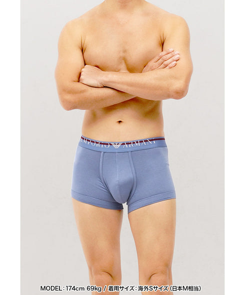 エンポリオ アルマーニ EMPORIO ARMANI UNDERLINED LOGO メンズ ローライズボクサーパンツ cts