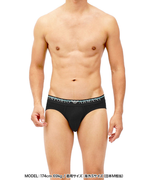 エンポリオ アルマーニ EMPORIO ARMANI UNDERLINED LOGO メンズ ブリーフ 【メール便】 OUTLET SALE_F cts