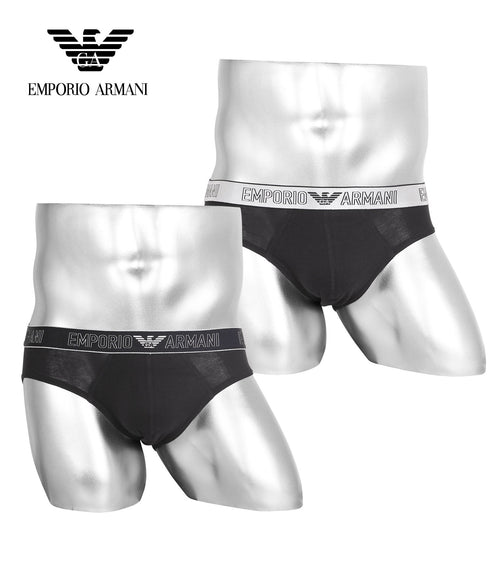 エンポリオ アルマーニ EMPORIO ARMANI 【2枚セット】SILVER GIFT SET メンズ ブリーフ 【メール便】|下着 おしゃれ 人気 クリスマス プレゼント 彼氏 cts