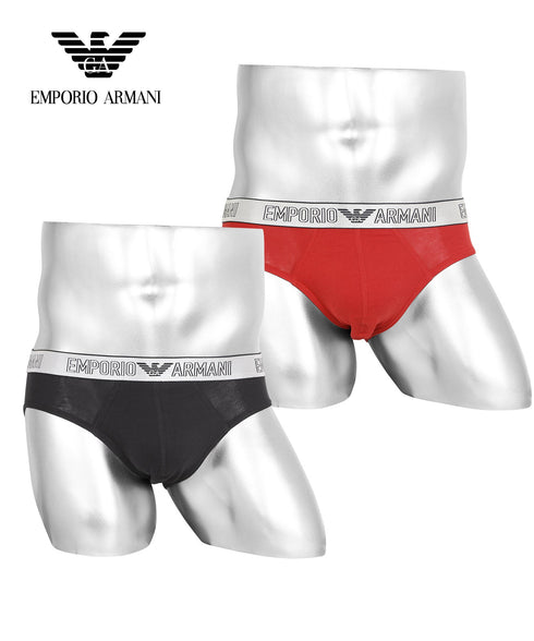 エンポリオ アルマーニ EMPORIO ARMANI 【2枚セット】SILVER GIFT SET メンズ ブリーフ 【メール便】|下着 おしゃれ 人気 クリスマス プレゼント 彼氏 cts