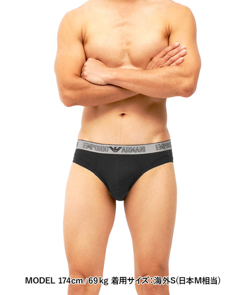 エンポリオ アルマーニ EMPORIO ARMANI 【2枚セット】SILVER GIFT SET メンズ ブリーフ 【メール便】|下着 おしゃれ 人気 クリスマス プレゼント 彼氏 cts