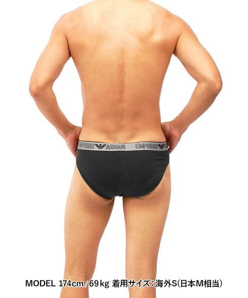エンポリオ アルマーニ EMPORIO ARMANI 【2枚セット】SILVER GIFT SET メンズ ブリーフ 【メール便】|下着 おしゃれ 人気 クリスマス プレゼント 彼氏 cts