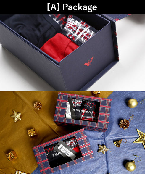エンポリオ アルマーニ EMPORIO ARMANI 【2枚セット】TARTAN GIFT BOX メンズ ブリーフ cts