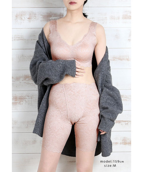 グンゼ GUNZE KIREILABO ブラファンデ レディース ノンワイヤーブラ&ガードル 上下セット