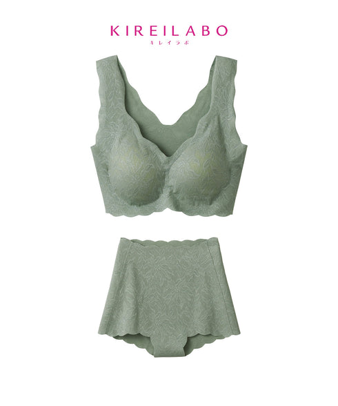 グンゼ GUNZE KIREILABO ブラファンデ レディース ノンワイヤーブラ&ガードル 上下セット