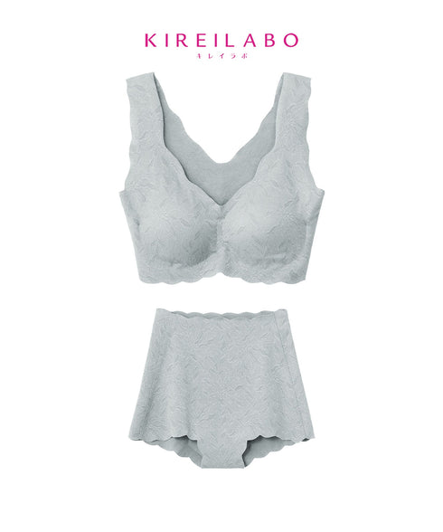 グンゼ GUNZE KIREILABO ブラファンデ レディース ノンワイヤーブラ&ガードル 上下セット