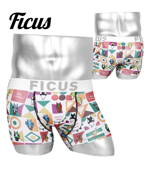 フィークス FICUS ficus fanfare メンズ ボクサーパンツ 【メール便】 |下着 おしゃれ 人気 競馬 クリスマス プレゼント 彼氏