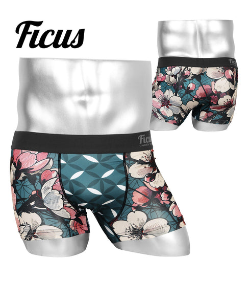 フィークス FICUS 満開桜 メンズ ボクサーパンツ 【メール便】 |下着 おしゃれ 人気 クリスマス プレゼント 彼氏