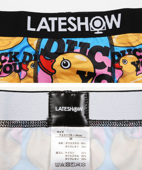 レイトショー LATESHOW DUCK YOU メンズ ボクサーパンツ 【メール便】