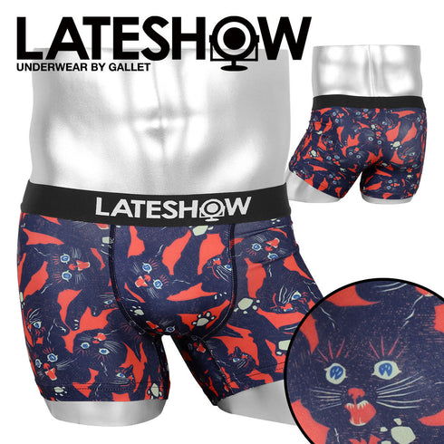 レイトショー LATESHOW screaming cat メンズ ボクサーパンツ 【メール便】