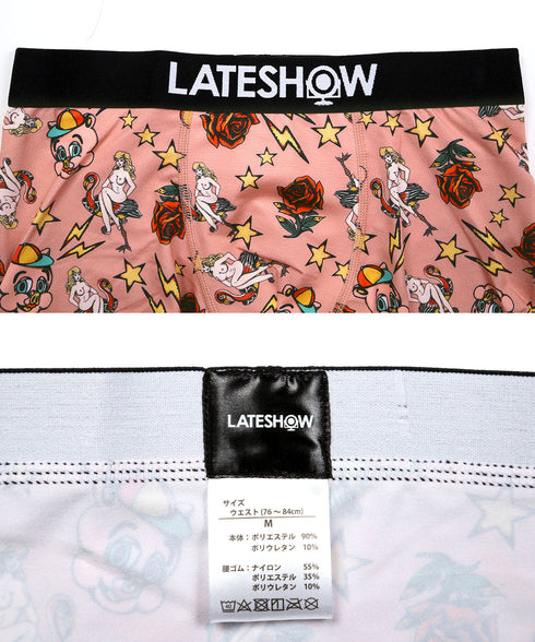 レイトショー LATESHOW wealth and fame メンズ ボクサーパンツ 【メール便】