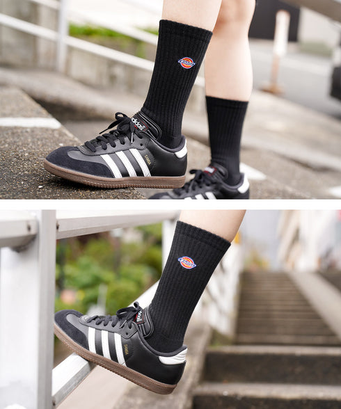 ディッキーズ Dickies 3足セット ロゴ刺繍底パイル レディース ソックス 【メール便】 cts