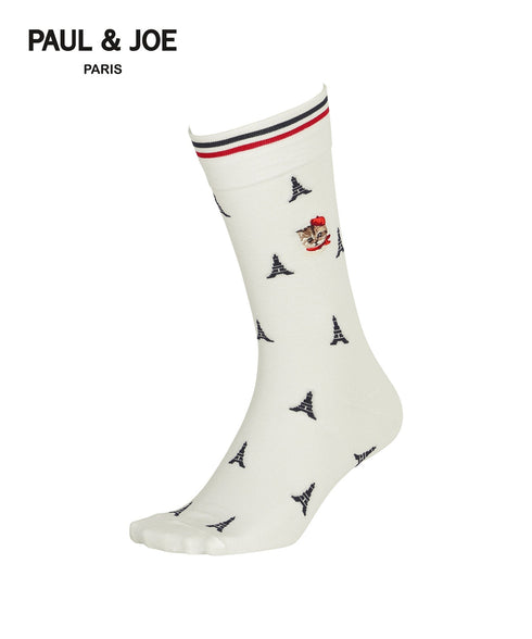 ポールアンドジョー PAUL&JOE ヌネットフェイス パリヌネット 刺繡 クルーソックス 【メール便】