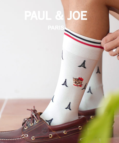 ポールアンドジョー PAUL&JOE ヌネットフェイス パリヌネット 刺繡 クルーソックス 【メール便】