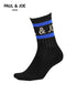 ポールアンドジョー PAUL&JOE 2本ラインロゴ クルーソックス 【メール便】