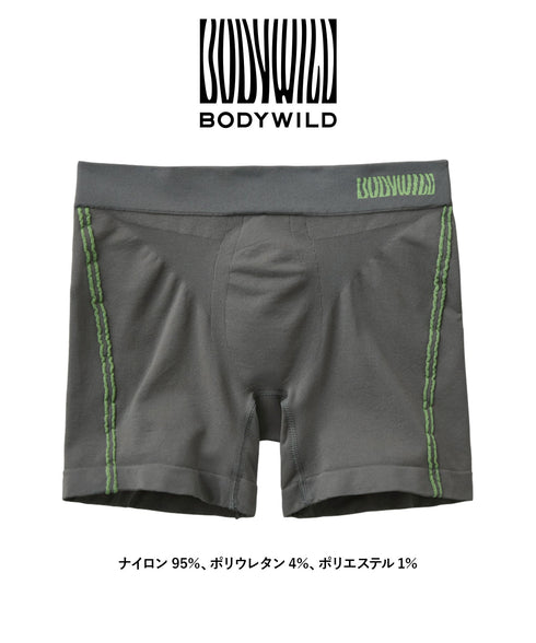 グンゼ GUNZE BODY WILD e-BOXER 成型 メンズ ロングボクサーパンツ 【メール便】