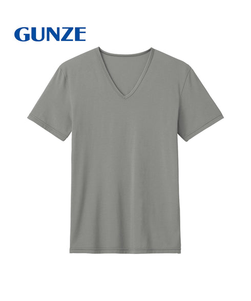 グンゼ GUNZE COOL MAGIC アセドロン ベア天 メンズ クルーネック半袖Tシャツ 【メール便】