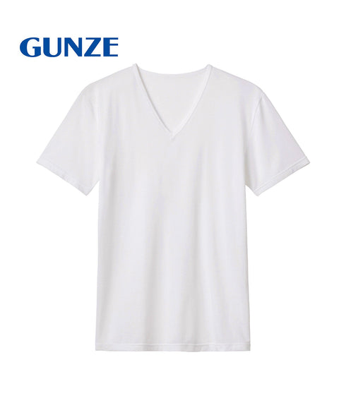 グンゼ GUNZE COOL MAGIC アセドロン ベア天 メンズ クルーネック半袖Tシャツ 【メール便】