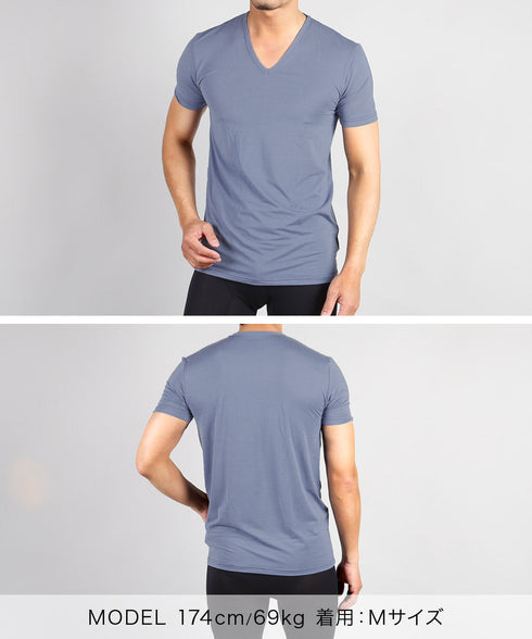 グンゼ GUNZE COOL MAGIC アセドロン ベア天 メンズ クルーネック半袖Tシャツ 【メール便】