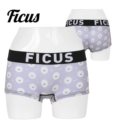 フィークス FICUS BichonFrize レディース ボクサーパンツ 【メール便】|下着 おしゃれ 人気 クリスマス プレゼント 彼氏 cts