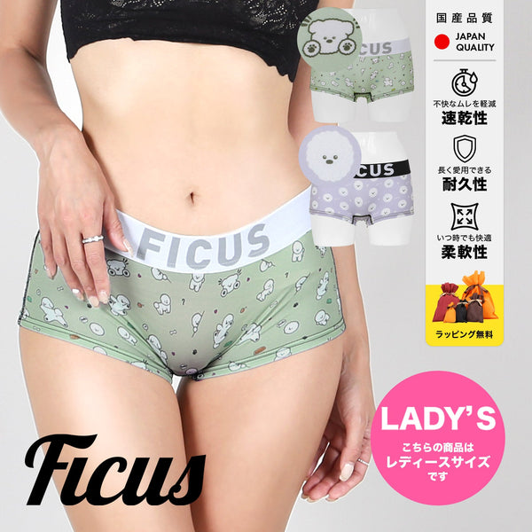 フィークス FICUS BichonFrize レディース ボクサーパンツ 【メール便】 cts