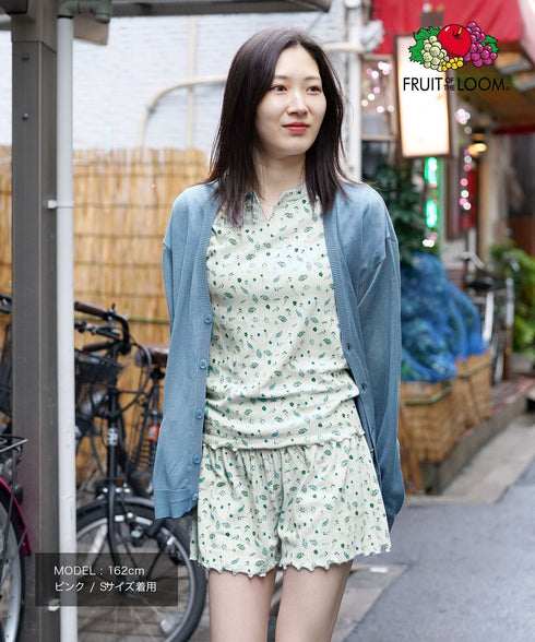 フルーツオブザルーム FRUIT OF THE LOOM アイレット ルームウェア 上下セット|部屋着 おしゃれ かわいい 人気 クリスマス プレゼント 彼女