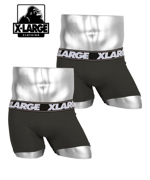エクストララージ X-LARGE 2枚セット Plain メンズ ボクサーパンツ 【メール便】