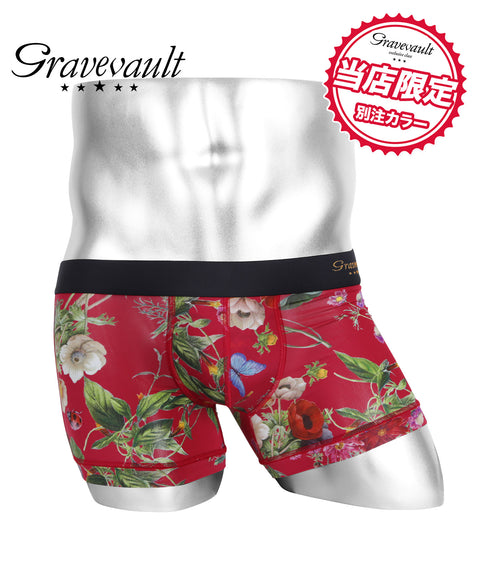 グレイブボールト Gravevault FLORA メンズ ショート ボクサーパンツ 別注カラー 【メール便】 cts
