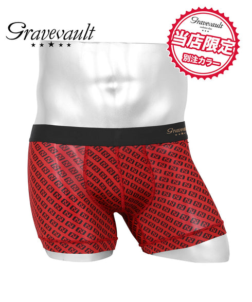 グレイブボールト Gravevault Logo type メンズ ショート ボクサーパンツ 別注カラー 【メール便】|下着 おしゃれ 人気 クリスマス プレゼント 彼氏