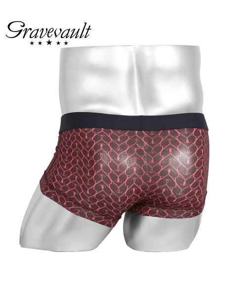 グレイブボールト Gravevault graphic heart メンズ ローライズ ボクサーパンツ 別注カラー 【メール便】 cts