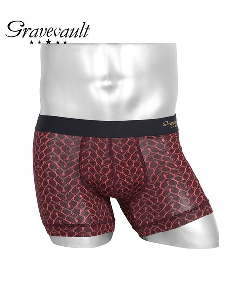 グレイブボールト Gravevault graphic heart メンズ ショート ボクサーパンツ 別注カラー 【メール便】 cts