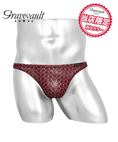 グレイブボールト Gravevault graphic heart メンズ Tバック 別注カラー 【メール便】 cts
