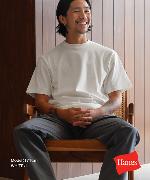ヘインズ Hanes SHIRO メンズ クルーネック 半袖Tシャツ 【メール便】