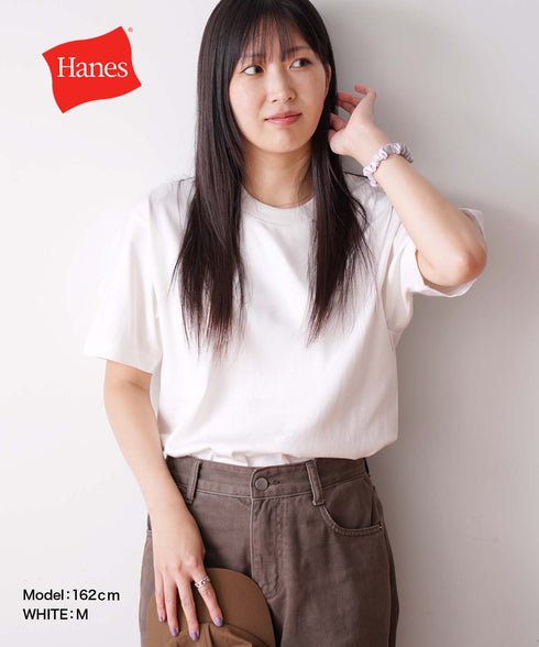 ヘインズ Hanes SHIRO メンズ クルーネック 半袖Tシャツ 【メール便】