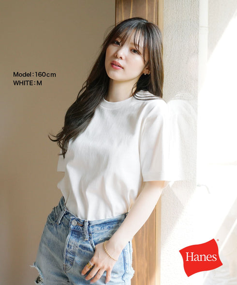 ヘインズ Hanes SHIRO メンズ クルーネック 半袖Tシャツ 【メール便】